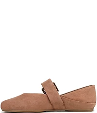 Franco Sarto Oakes Suede Square Toe Mary Jane Ballet Flats