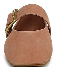 Franco Sarto Oakes Suede Square Toe Mary Jane Ballet Flats
