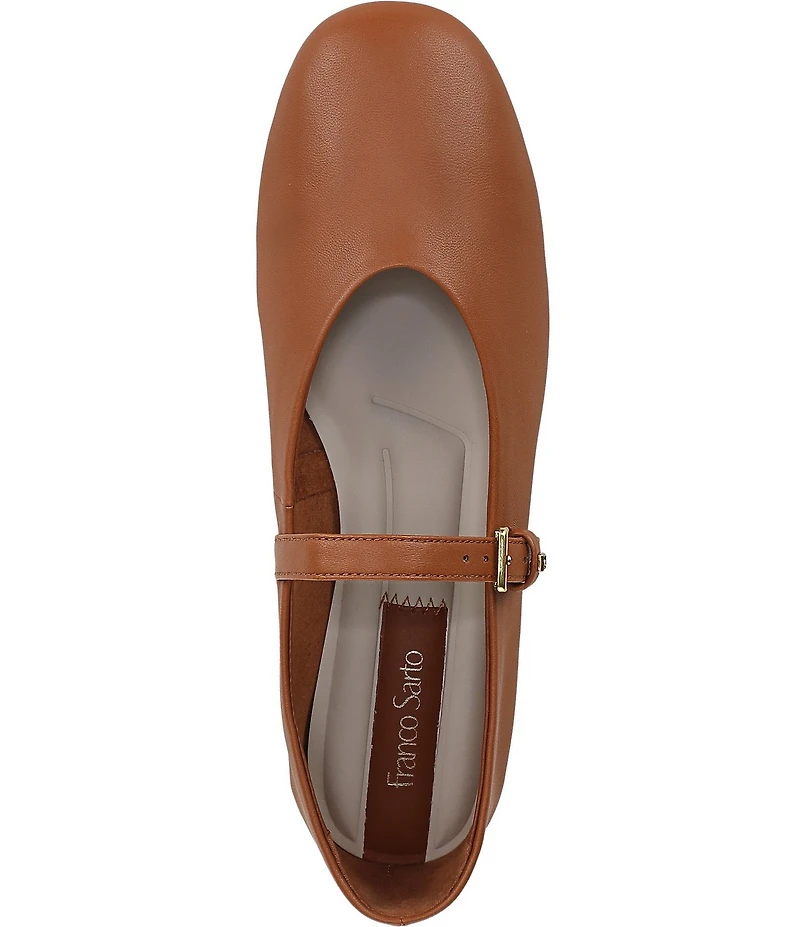 Franco Sarto Odilia Leather Mary Jane Ballerina Flats