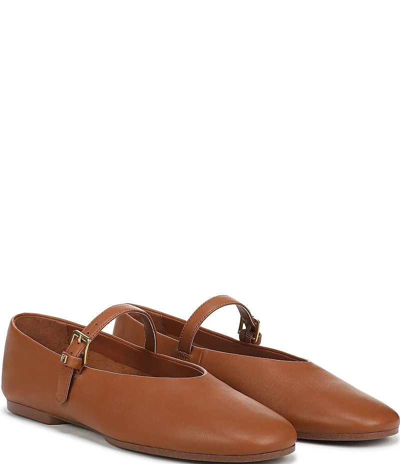 Franco Sarto Odilia Leather Mary Jane Ballerina Flats