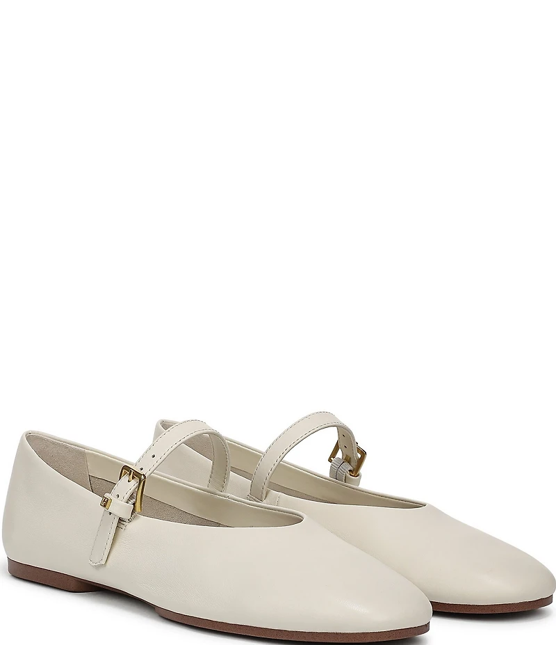 Franco Sarto Odilia Leather Mary Jane Ballerina Flats
