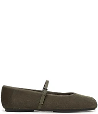 Franco Sarto Oriel Fabric Square Toe Mary Jane Ballerina Flats