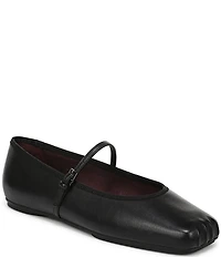 Franco Sarto Oriel Leather Square Toe Mary Jane Ballerina Flats