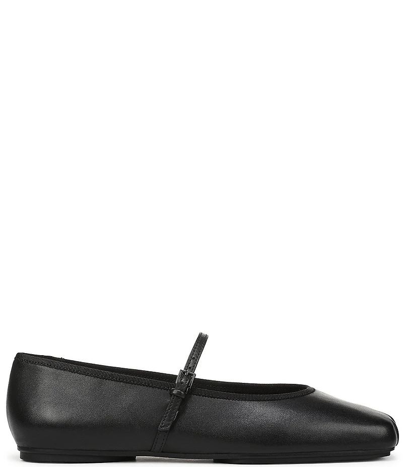 Franco Sarto Oriel Leather Square Toe Mary Jane Ballerina Flats