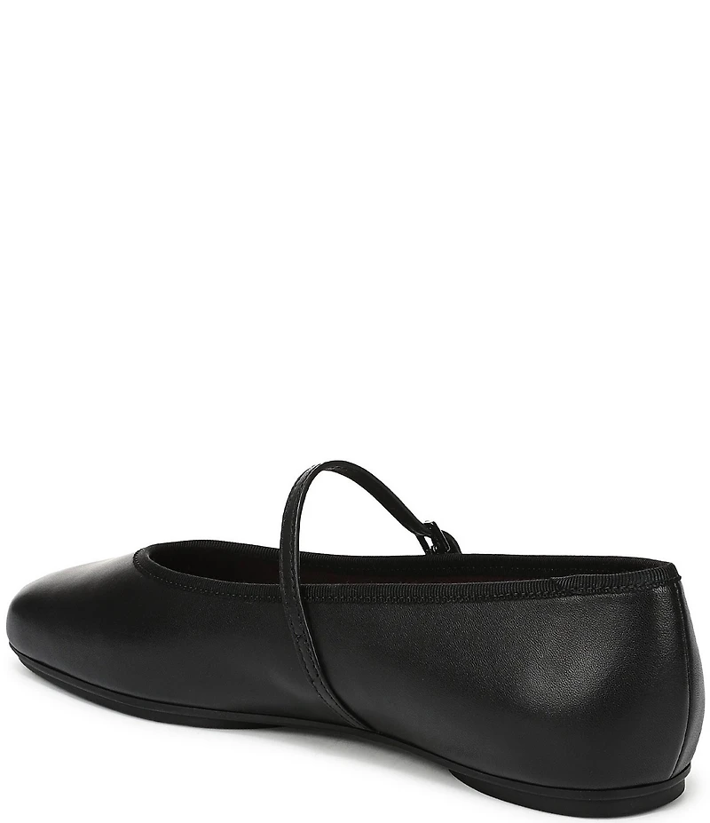 Franco Sarto Oriel Leather Square Toe Mary Jane Ballerina Flats