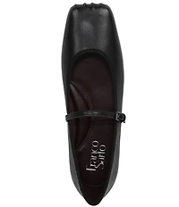 Franco Sarto Oriel Leather Square Toe Mary Jane Ballerina Flats