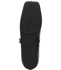 Franco Sarto Oriel Leather Square Toe Mary Jane Ballerina Flats