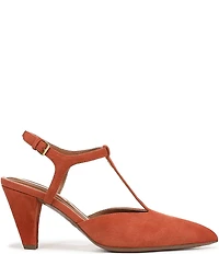 Franco Sarto Ovett Suede T-Strap Pumps