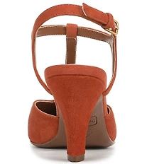 Franco Sarto Ovett Suede T-Strap Pumps