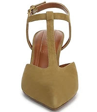 Franco Sarto Ovett Suede T-Strap Pumps
