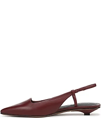 Franco Sarto Palmira Leather Kitten Heel Slingback Flats