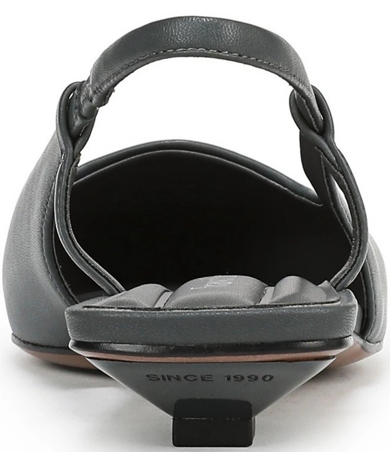 Franco Sarto Palmira Leather Kitten Heel Slingback Flats