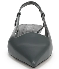 Franco Sarto Palmira Leather Kitten Heel Slingback Flats