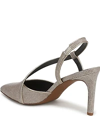 Franco Sarto Peyton Glimmer Fabric Slingback Dress Pumps
