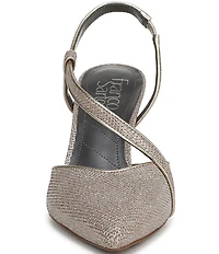 Franco Sarto Peyton Glimmer Fabric Slingback Dress Pumps