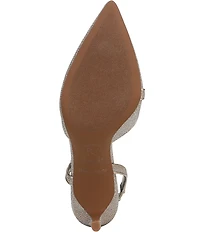 Franco Sarto Peyton Glimmer Fabric Slingback Dress Pumps