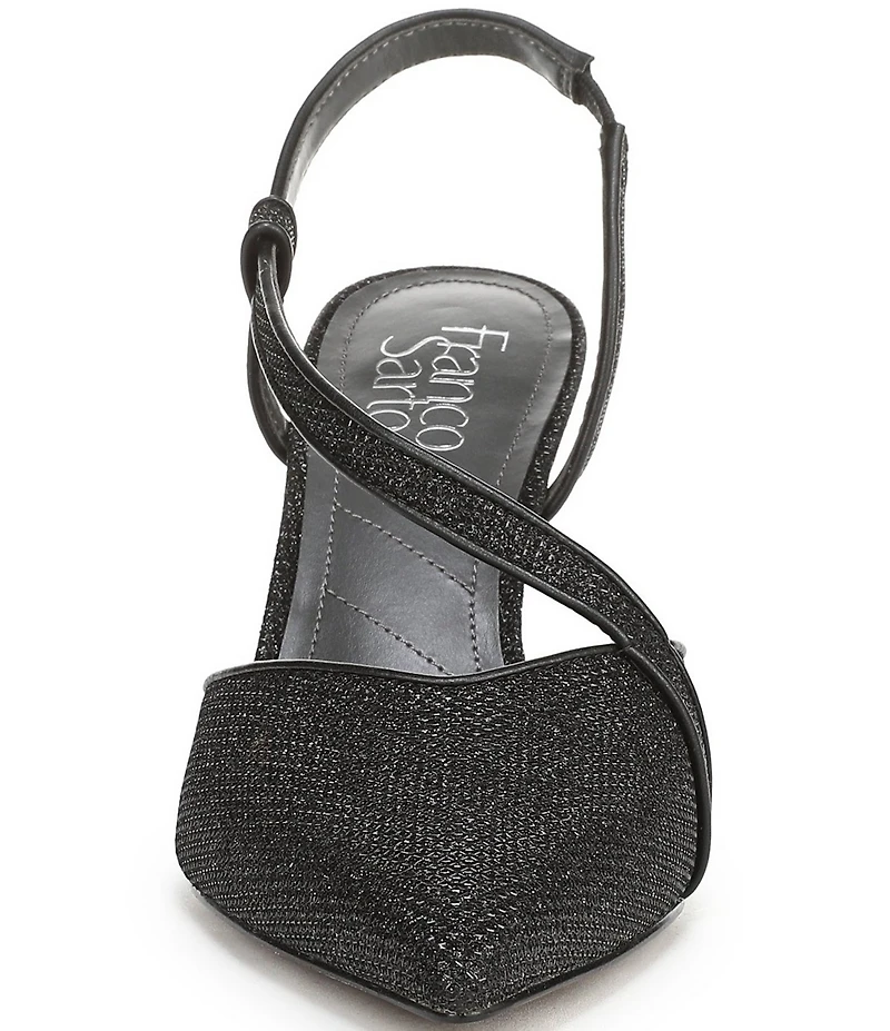 Franco Sarto Peyton Glimmer Fabric Slingback Dress Pumps