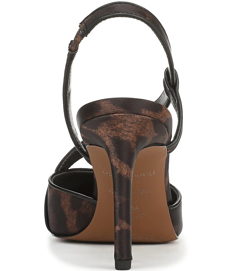 Franco Sarto Peyton Leopard Print Slingback Dress Pumps