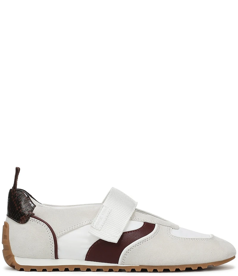 Franco Sarto Raina Hook-and-Loop Snake Print Accent Sneakers