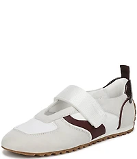 Franco Sarto Raina Hook-and-Loop Snake Print Accent Sneakers