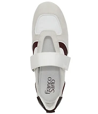 Franco Sarto Raina Hook-and-Loop Snake Print Accent Sneakers