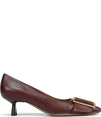 Franco Sarto Rainey Leather Buckle Ornament Strap Pumps