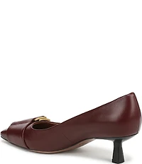 Franco Sarto Rainey Leather Buckle Ornament Strap Pumps