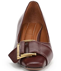 Franco Sarto Rainey Leather Buckle Ornament Strap Pumps