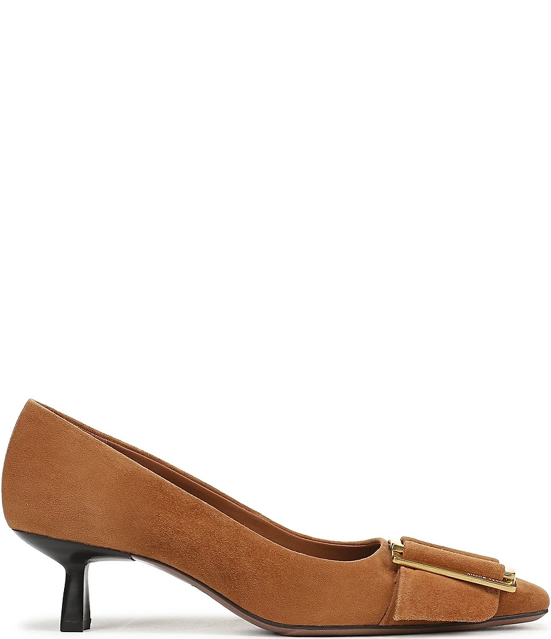 Franco Sarto Rainey Suede Buckle Ornament Strap Pumps