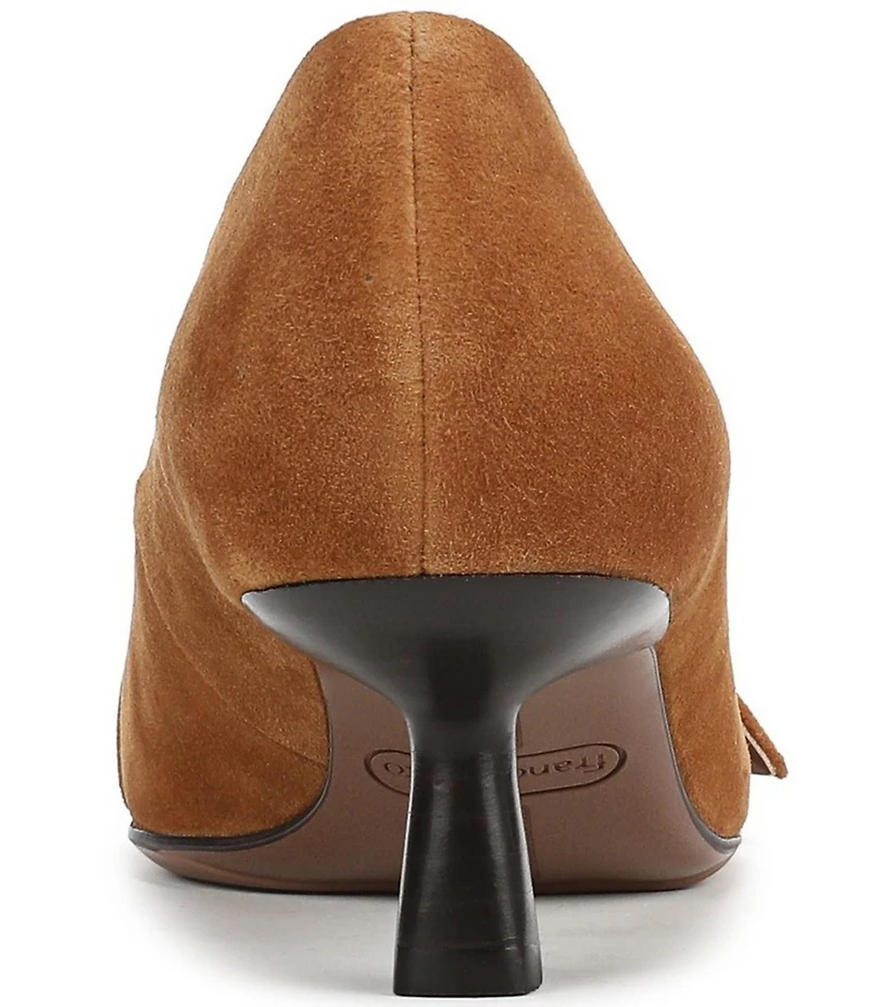 Franco Sarto Rainey Suede Buckle Ornament Strap Pumps