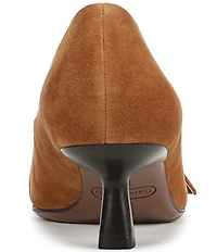 Franco Sarto Rainey Suede Buckle Ornament Strap Pumps