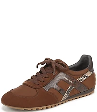 Franco Sarto Raquel Nylon Snake Print Accent Sneakers