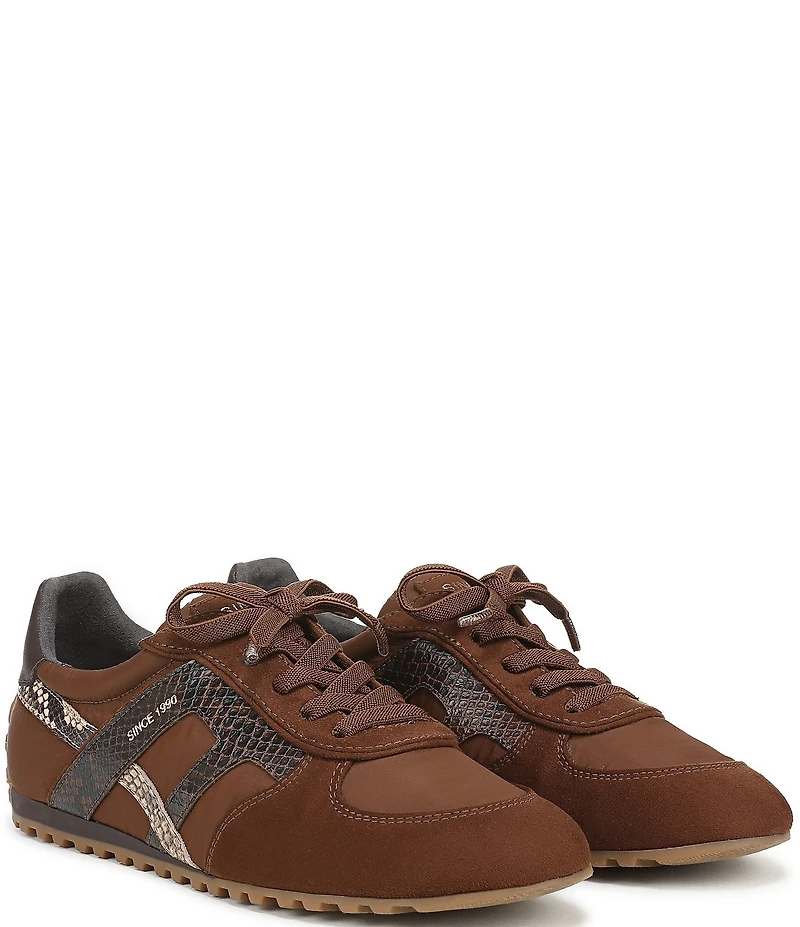 Franco Sarto Raquel Nylon Snake Print Accent Sneakers