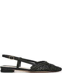 Franco Sarto Riona Woven Raffia Slingback Flats