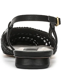 Franco Sarto Riona Woven Raffia Slingback Flats