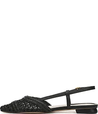 Franco Sarto Riona Woven Raffia Slingback Flats