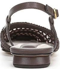 Franco Sarto Riona Woven Raffia Slingback Flats