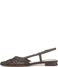 Franco Sarto Riona Woven Raffia Slingback Flats