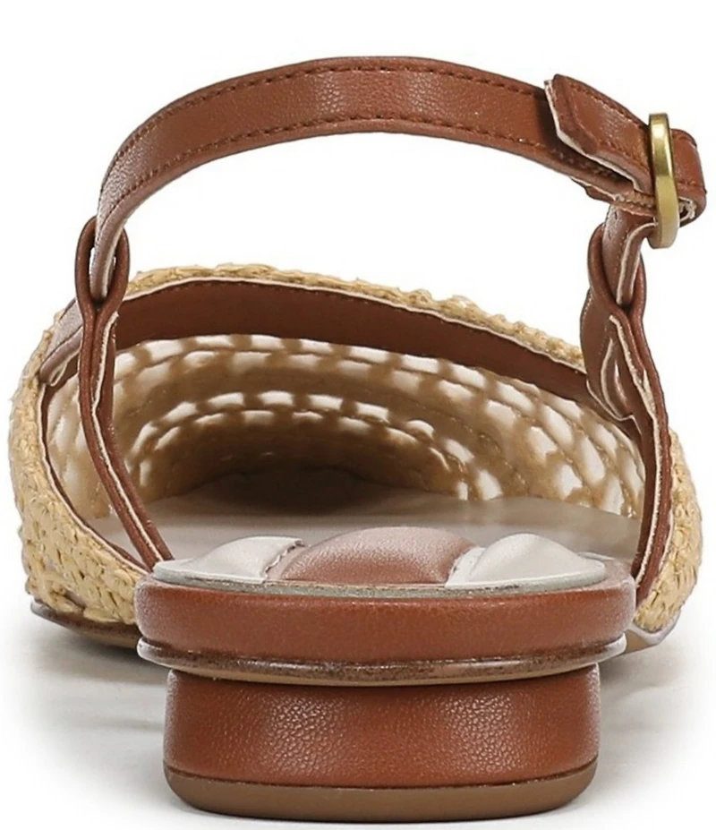 Franco Sarto Riona Woven Raffia Slingback Flats