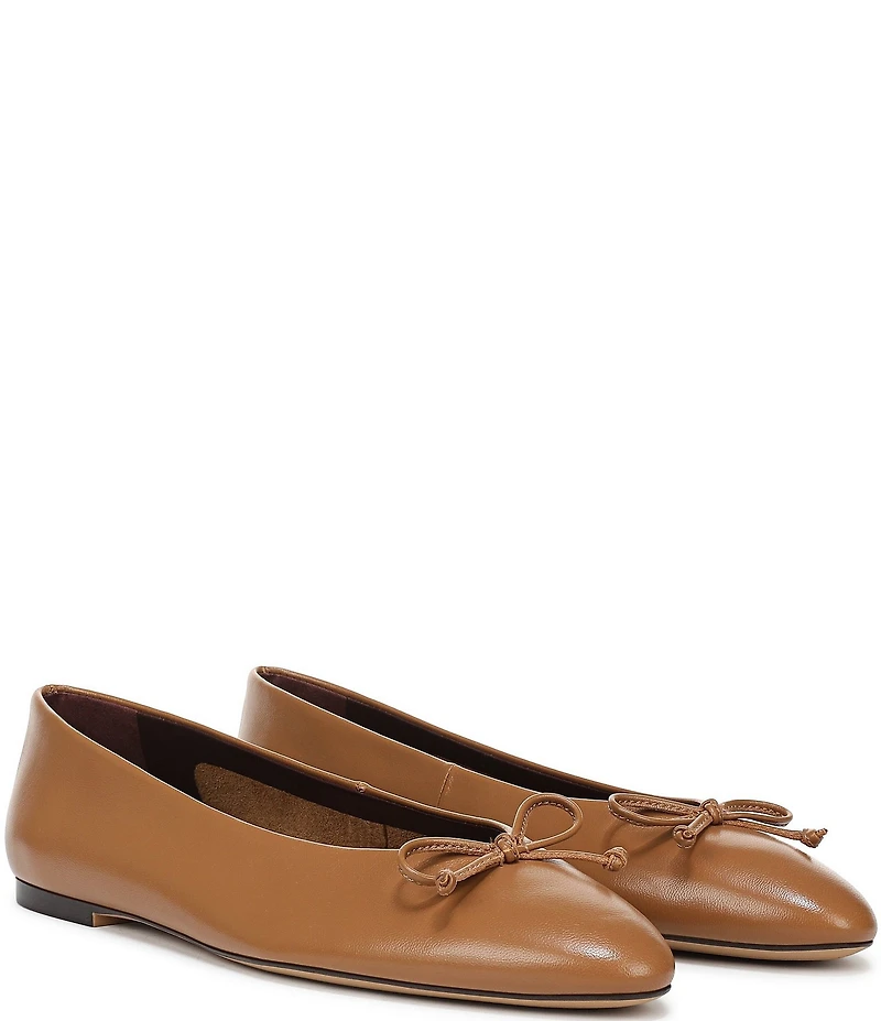 Franco Sarto Rosalee Leather Ballet Bow Flats