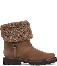 Franco Sarto Sahana Suede Sherpa Collar Booties