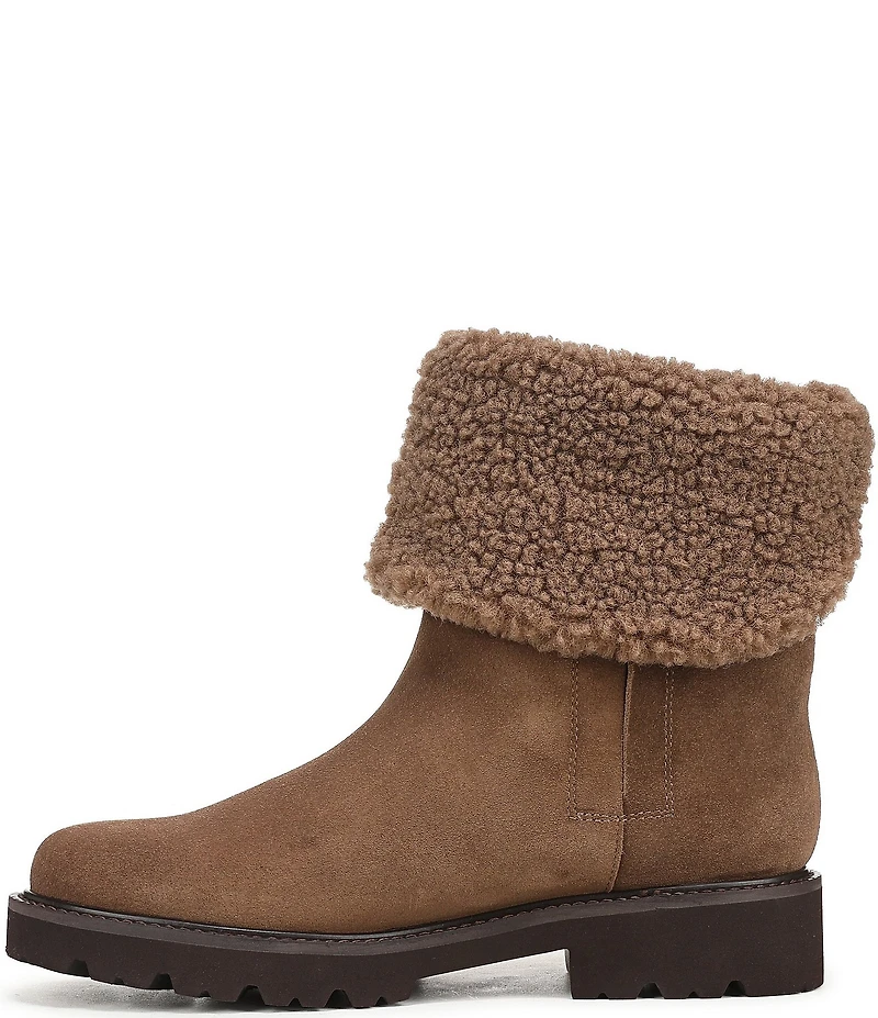 Franco Sarto Sahana Suede Sherpa Collar Booties