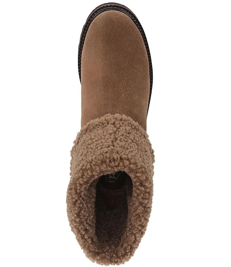 Franco Sarto Sahana Suede Sherpa Collar Booties
