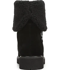 Franco Sarto Sahana Suede Sherpa Collar Booties