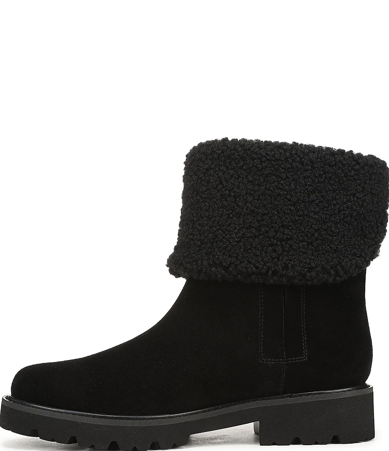 Franco Sarto Sahana Suede Sherpa Collar Booties