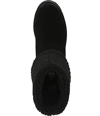 Franco Sarto Sahana Suede Sherpa Collar Booties