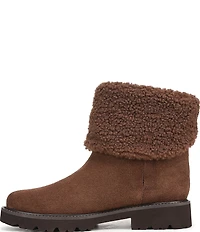 Franco Sarto Sahana Suede Sherpa Collar Booties