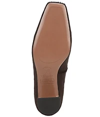 Franco Sarto Salino Calf Hair Square Toe Block Heel Pumps