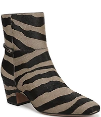 Franco Sarto Saydie2 Zebra Print Calf Hair Booties