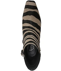 Franco Sarto Saydie2 Zebra Print Calf Hair Booties